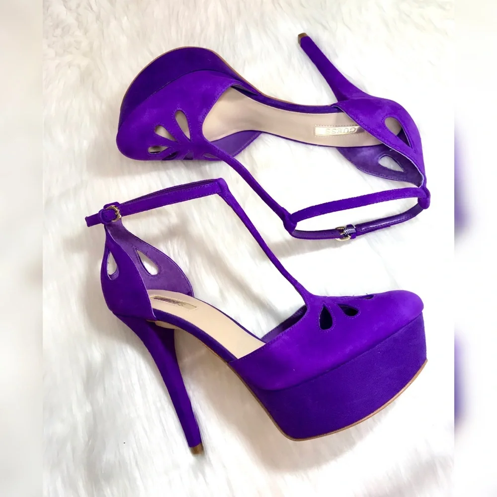 MARCIANO SUEDE HEEL